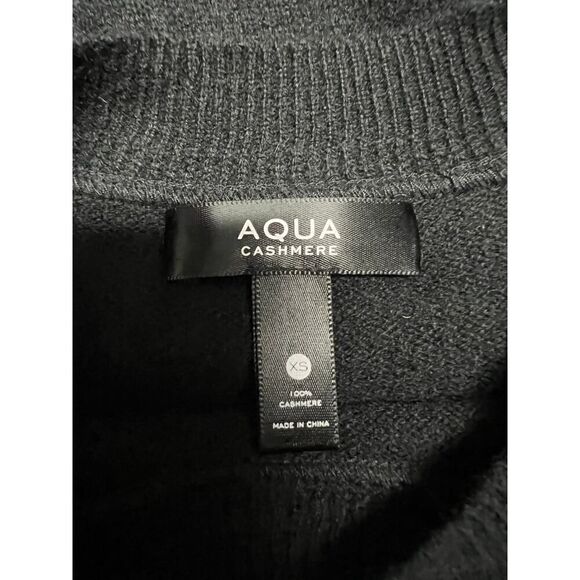 AQUA Cashmere Star Sleeve Cashmere Sweater - 100% Exclusive XS MSRP $200 - Picture 6 of 6